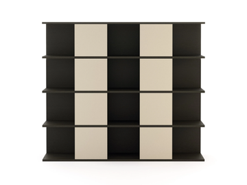 MANHATTAN - Open wood veneer bookcase by Stylish Club - view 3